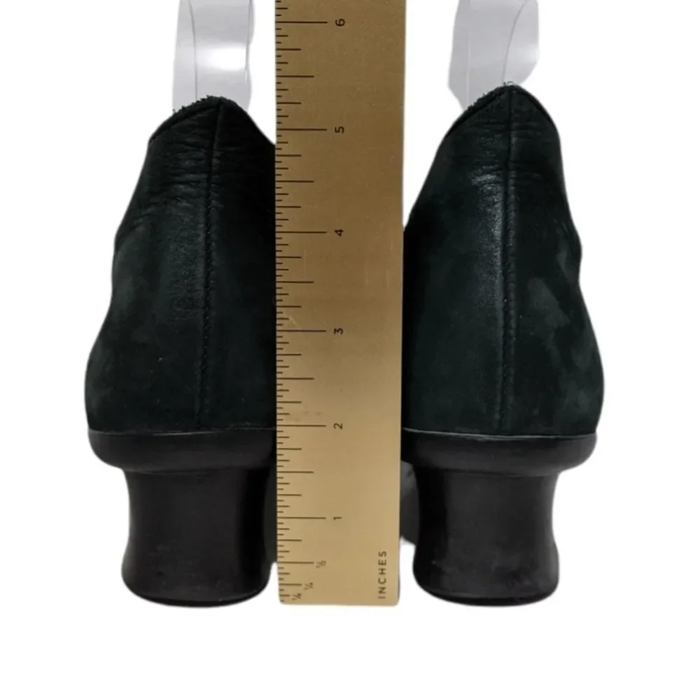ARCHE Green Leather Cross Strap Wedge Heels 39